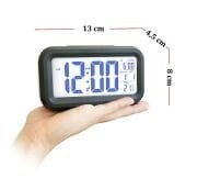 Masaüstü Saat Takvim Termometre. Siyah