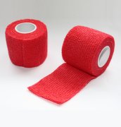 Fioniavet Cohesive Elastik Bandaj. Bitter Taste (Acılı) Kırmızı. 5 cm x 4,5 mt.