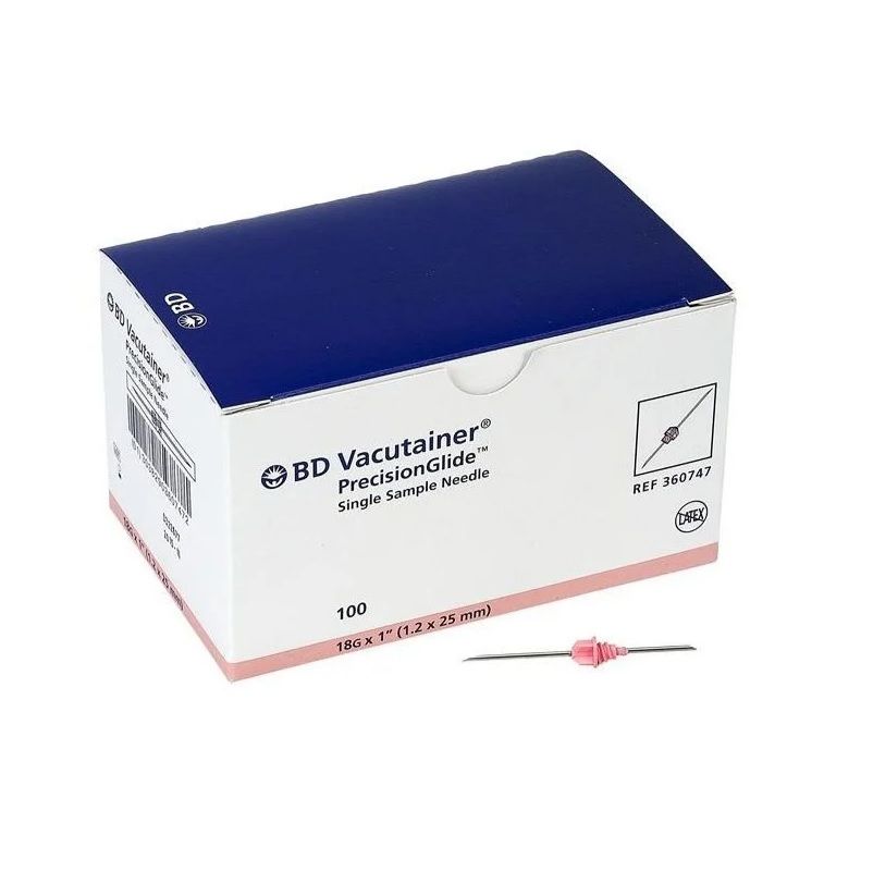 Kan Alma İğnesi. 1.2x25 mm (18Gx1) Pembe (100 Adet)