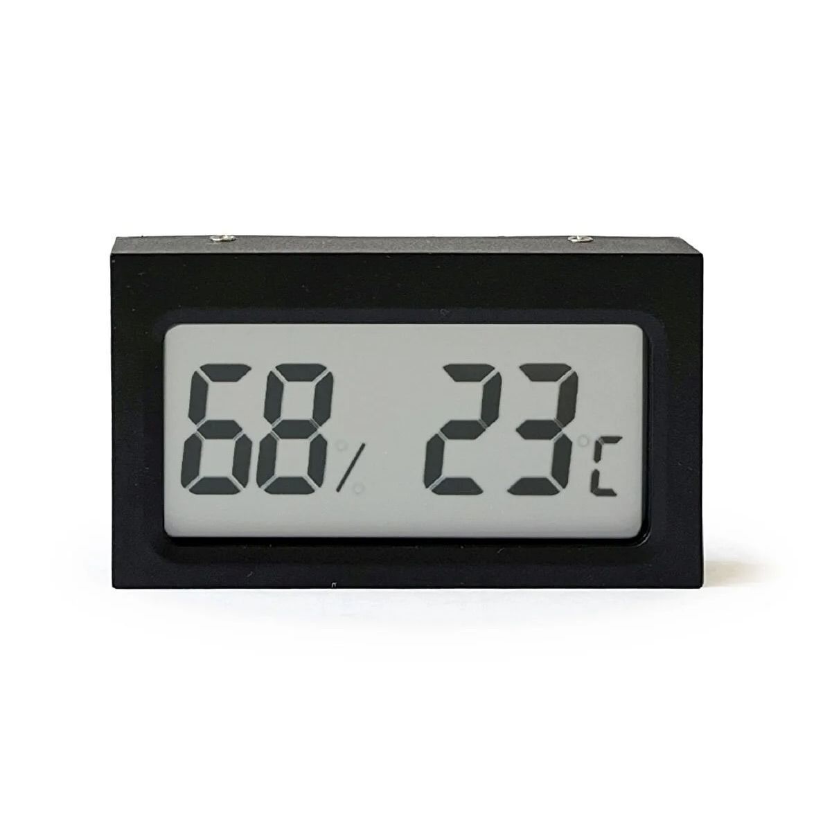 Termometre - Higrometre. Dijital. Siyah ( Nem ve Sıcaklık Ölçer )