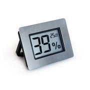 Termometre - Higrometre. Dijital. Metal Çerçeveli (Nem ve Sıcaklık Ölçer)